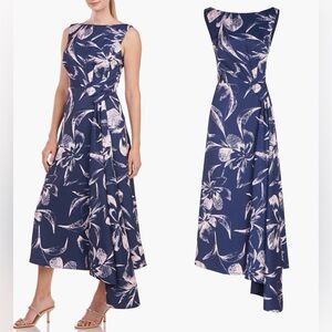 NWOT Kay Unger Emmaline Sleeveless Midi floral dress sz 6
